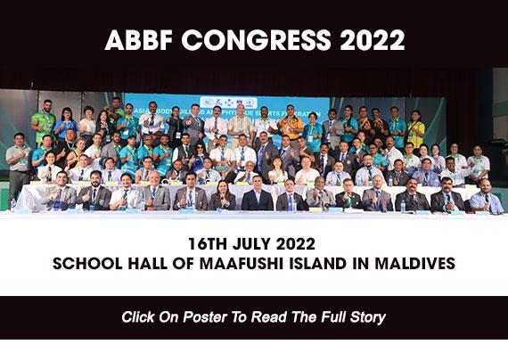 The ABBF Congress held on 16th July 2022 afternoon at the School Hall of Maafushi Island in Maldives with 22 nations in attendance...
